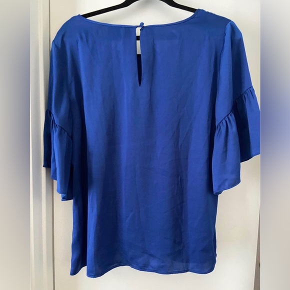 Cabi Short Wide Sleeve Silk Like Women’s Blouse Size Large - Picture 2 of 5